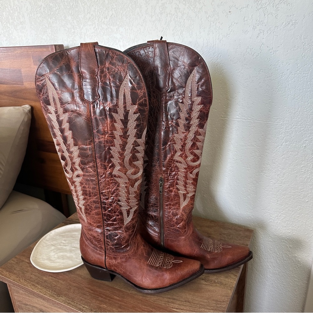 Brown Western Boots for Women - Picture 2 of 2